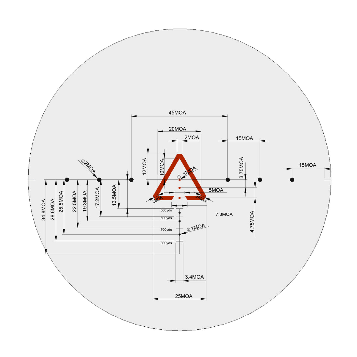 Luneta biegowa SCARLET 1-6×24 SFP CZARNA RW10