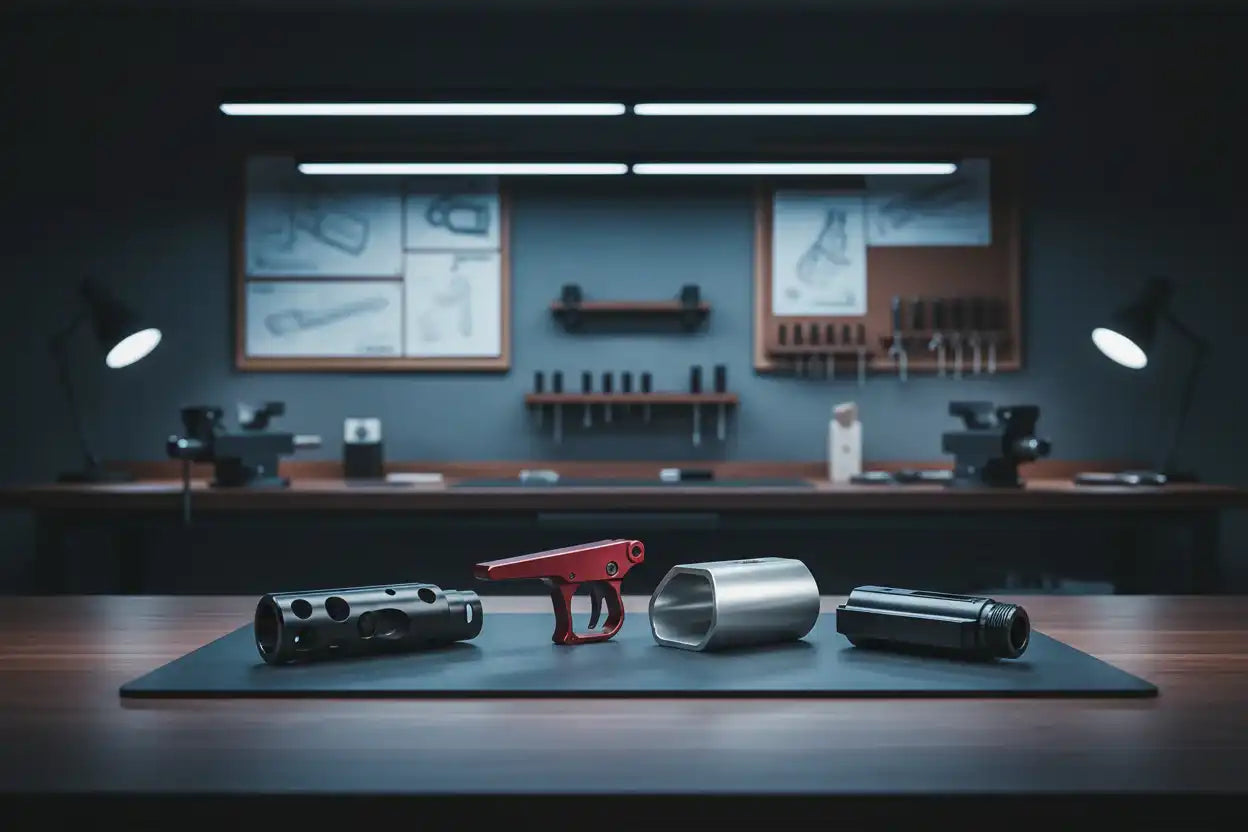 Części do broni AR-15 i Glock, tuning, akcesoria strzeleckie w profesjonalnym warsztacie
