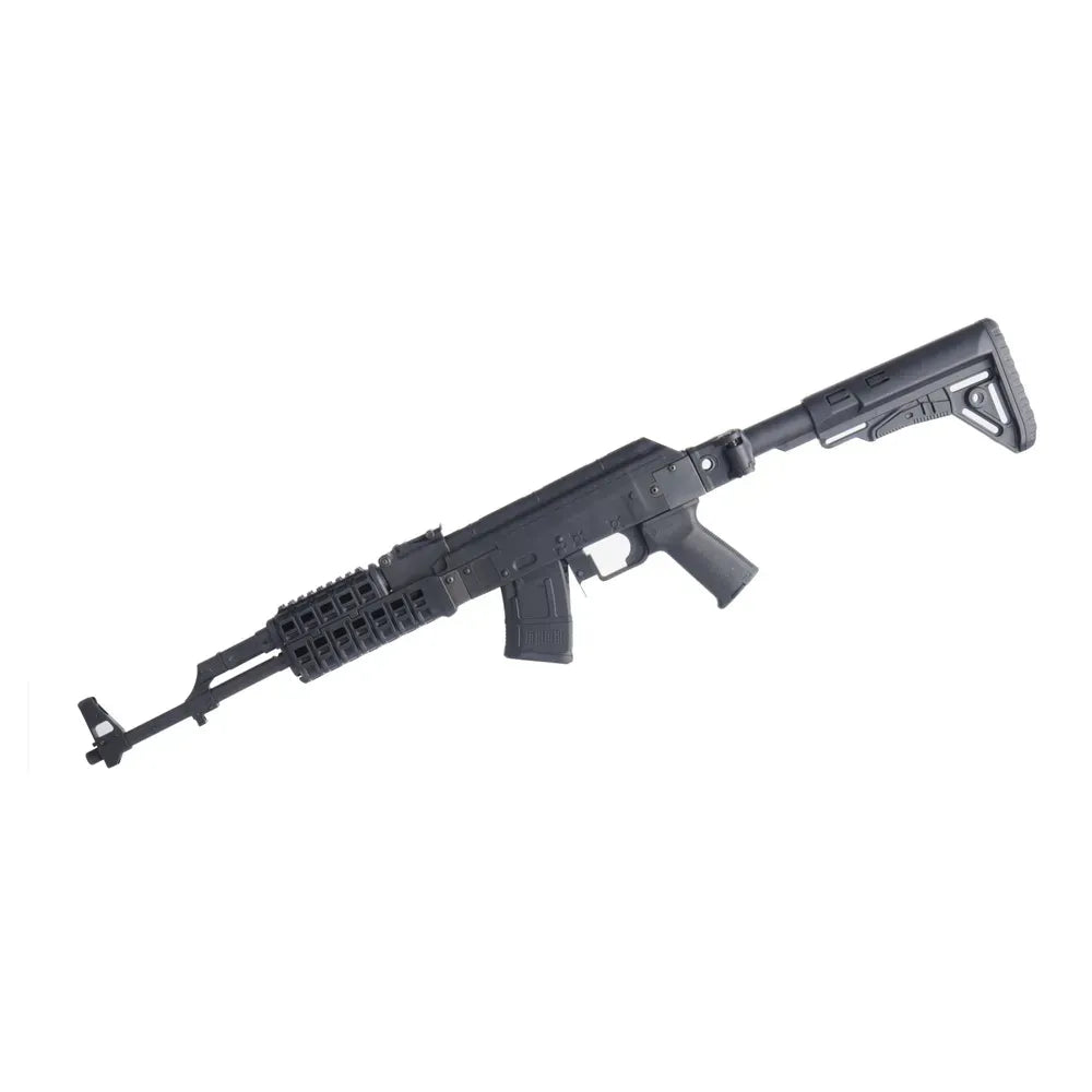 DLG Tactical DLG-147 – adapter kolby do AK-47/AKM z prowadnicą Mil-Spec, widok szczegółowy mechanizmu składania