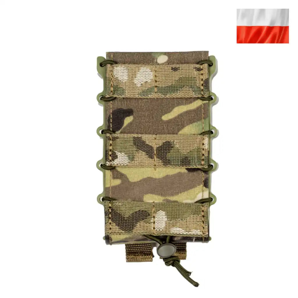 Kamizelka taktyczna z kieszeniami na amunicję, kamuflaż multikam, idealna do AR-15 i Glock