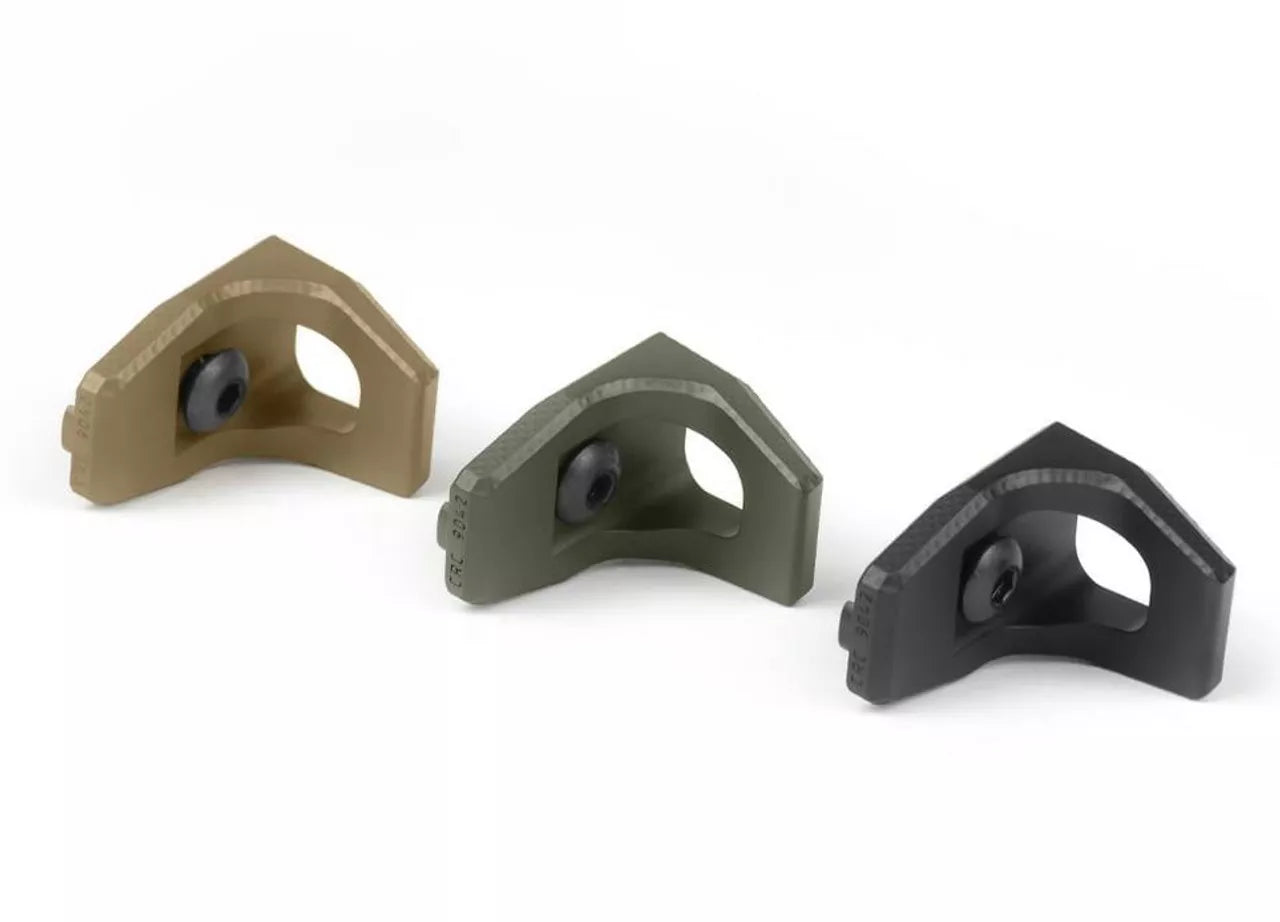 Kompaktowe aluminiowe oparcie dłoni chwyt typu Hand Stop KRUK model CRC dziewięćdziesiąt czterdzieści dwa w standardzie M-LOK z powłoką ceramiczną Cerakote