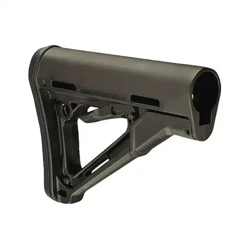 Czarna, regulowana kolba taktyczna do karabinu AR-15, idealna do tuningu broni strzeleckiej.