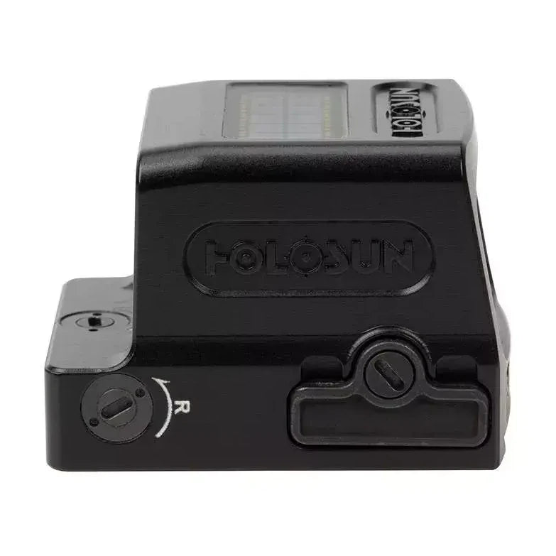 Tytanowy zamknięty celownik kolimatorowy Holosun HE509T-RD X2 widok z boku