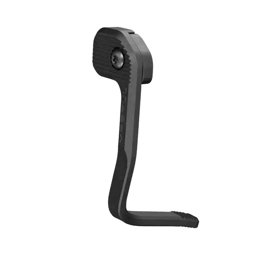Czarna, ergonomiczna dźwignia spustowa do broni strzeleckiej, idealna do tuningowania AR-15 i Glock