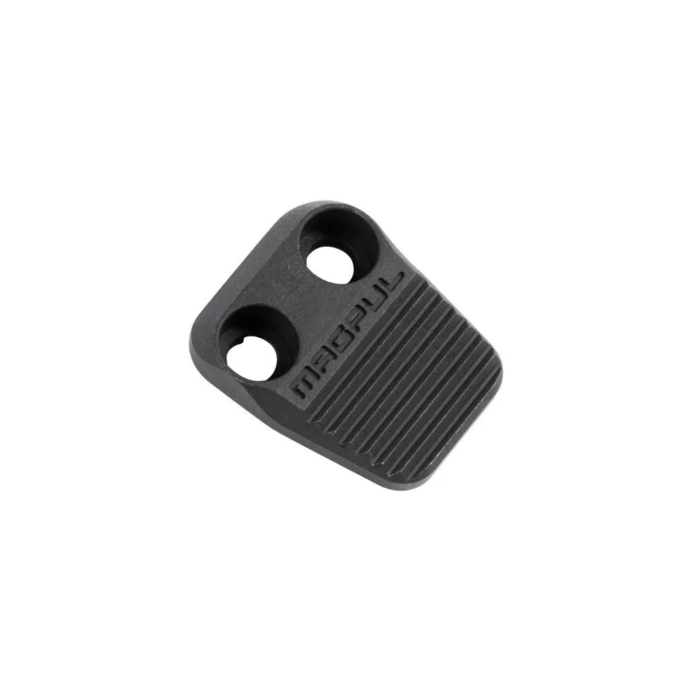 Czarny aluminiowy powiększony przycisk zwalniacza magazynka Magpul Enhanced AR z nacięciami antypoślizgowymi