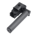 Czarny składany na bok adapter z prowadnicą kolby Mil-Spec AR-15 do karabinka AK47 AKM DLG Tactical DLG-147