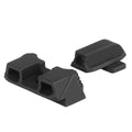 Zestaw czarnych stalowych przyrządów celowniczych Strike Industries Standard Height z wycięciem w kształcie litery U do pistoletu Sig Sauer P320