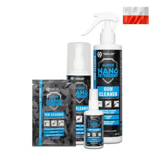 Super Nano Detergent – czyszczenie broni w saszetce i butelkach, usuwa węgiel, miedź, ołów