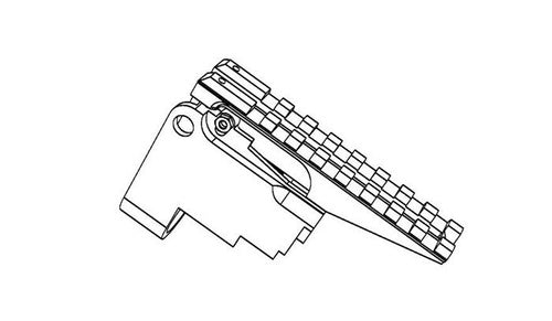 Strike Industries AK Rear Sight Rail – Szyna Montażowa Picatinny do AK Czarna SI-AKRR
