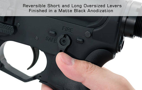 UTG Dwustronny Selektor Ognia i Bezpiecznik do AR-15 45°/90° Czarny TLT-TKSLT