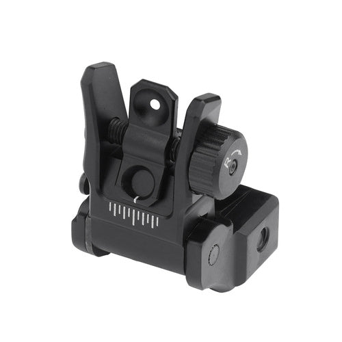 UTG Flip-Up Rear Sight – Składany Przeziernik do AR-15 Picatinny Czarny MNT-955